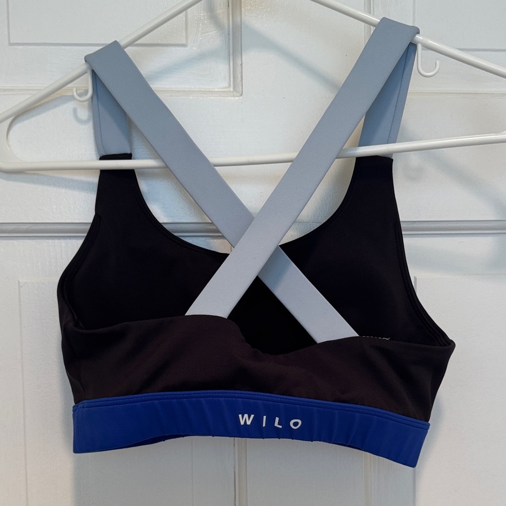 Wilo Black and Blue Sports Bra